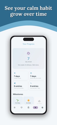 Calm Reminders & Journal iPhone screenshot