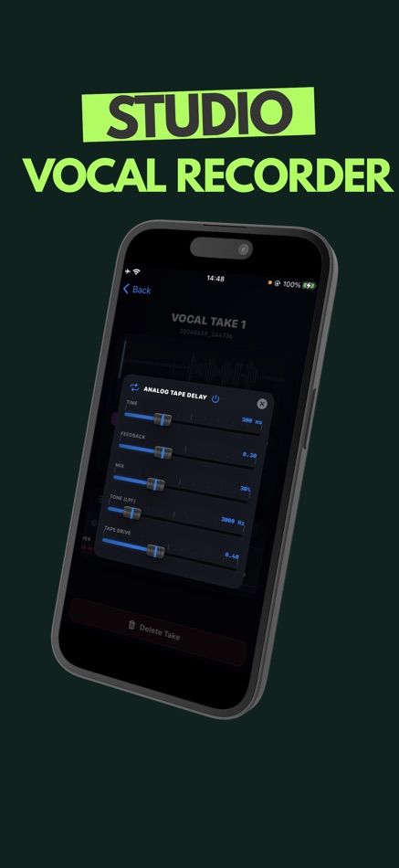 #3. Studio Vocal Recorder (iOS) By: Amila Rathnayake