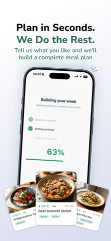Planr - Meal Planner & Recipes iPhone screenshot