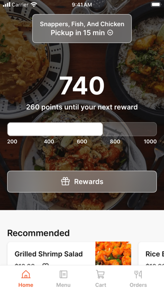 Snappers Fish And Chicken iPhone screenshot 1 - Food & Drink app