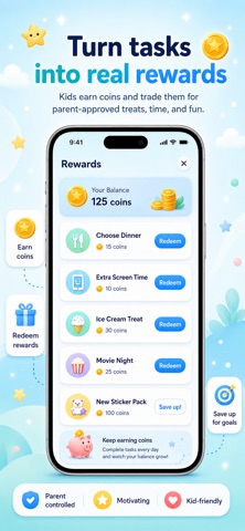 Tasky: Chore Chart & Rewards iPhone screenshot
