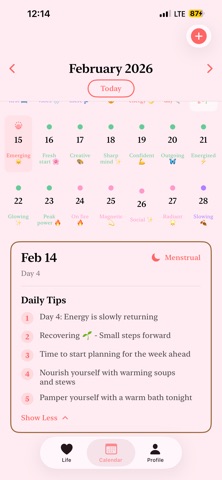 Spaghetti Cat - Period Tracker Screenshot 9 of 10