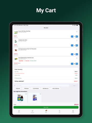 PillTech iPad screenshot