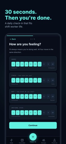 ShiftWell - Shift Worker App iPhone screenshot