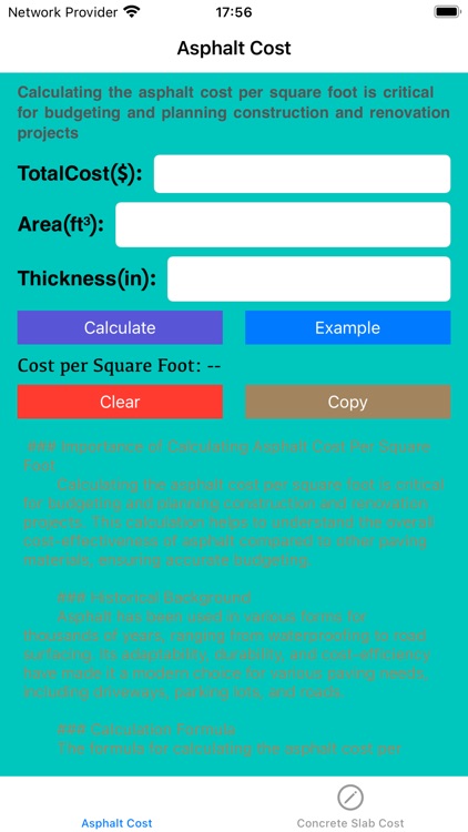 AsphaltCostCalculator