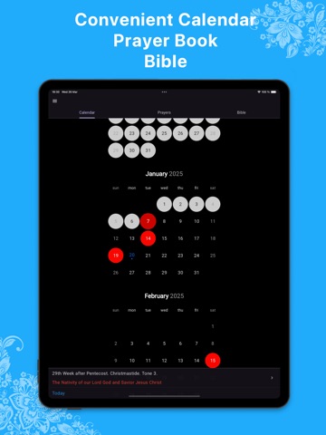 Orthodox Calendar † iPad screenshot