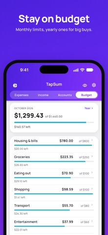 TapSum: Budget Expense Tracker screenshot 4