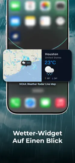 Screenshot von NOAA Wetter-,Wind-, Regenradar auf dem iPhone 6