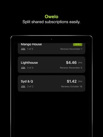 Owelo iPad screenshot