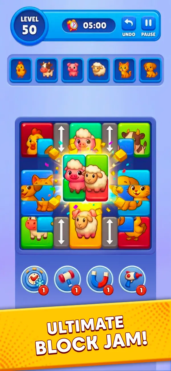 Screenshot #1 pour Bloc Image Jeu de Puzzle