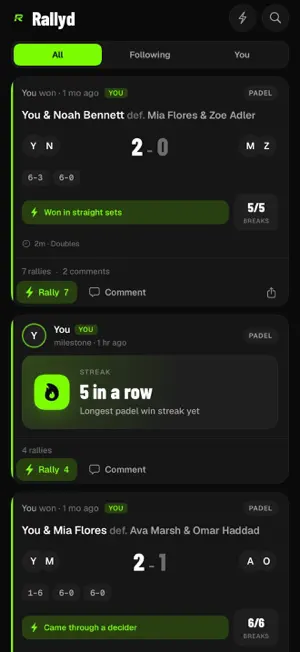 Rallyd Racket Sports screenshot 2