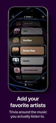 Pop Quiz Music iPhone screenshot