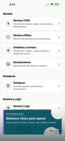 La Diaria Pos Inventario Venta screenshot