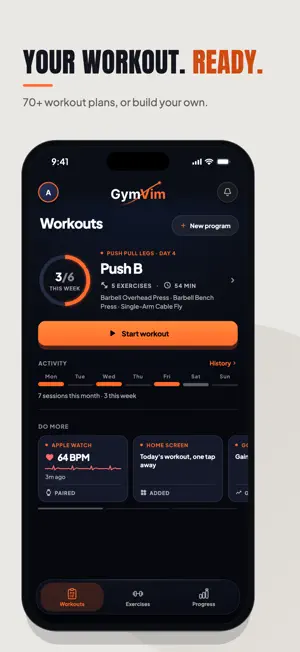GymVim: Workout Tracker screenshot 2
