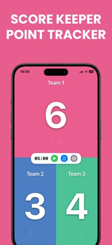 Score Keeper Point Tracker iPhone screenshot