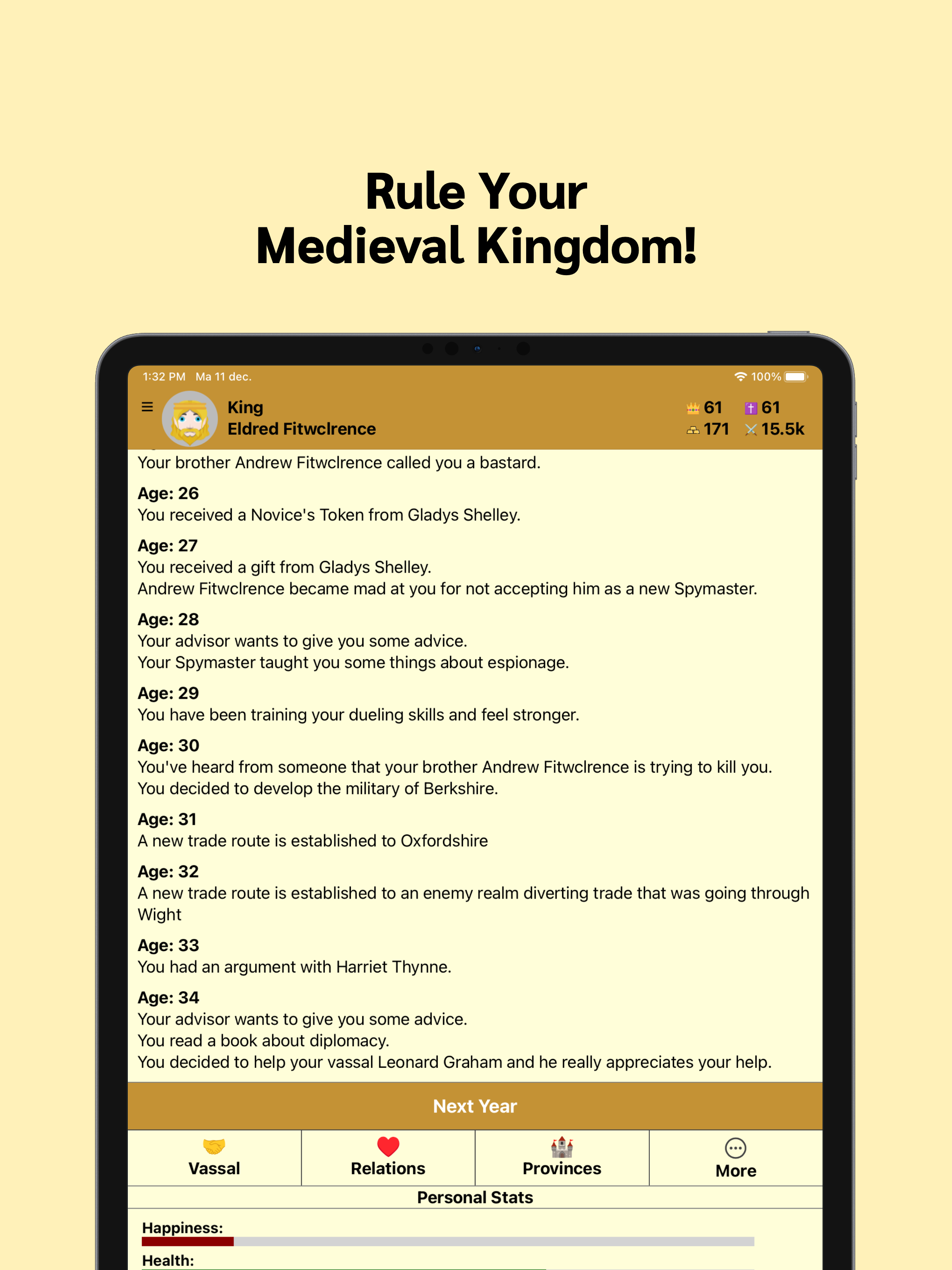 Medieval Life - Life Simulator