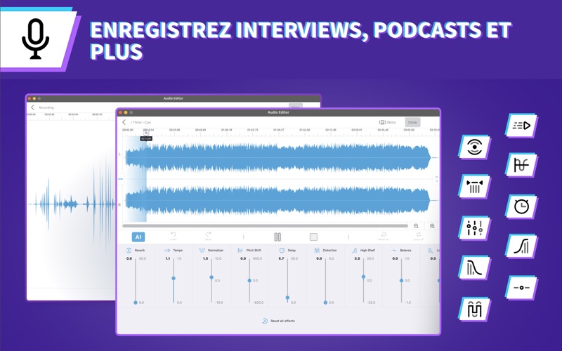 Screenshot #2 pour Editeur Audio: Montage Musique