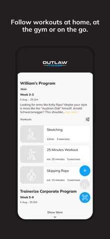 Outlaw FitCamp Performance screenshot