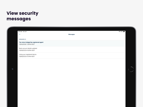 Australian Taxation Office iPad screenshot 8 - Finance app