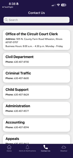 DuPage County Circuit Clerk screenshot 2