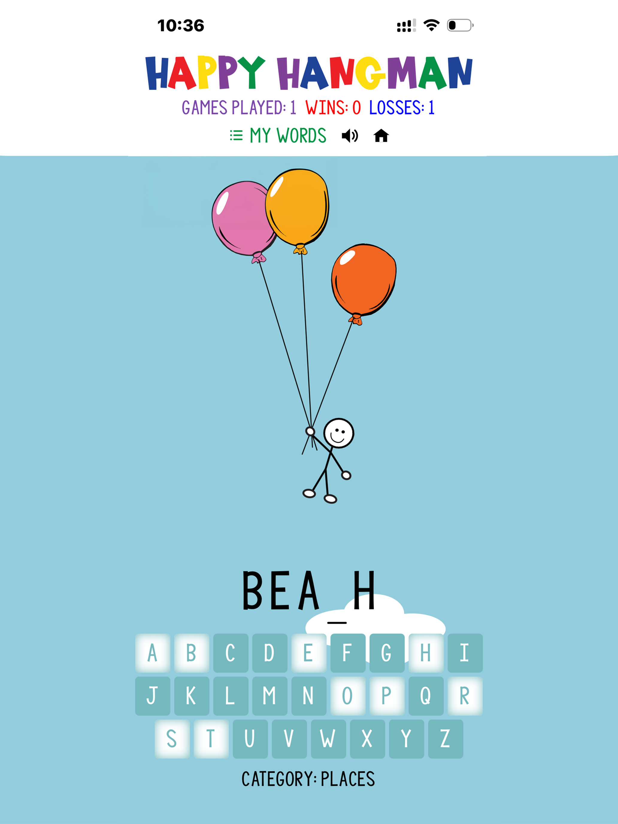 Happy Hangman Game screenshot 12