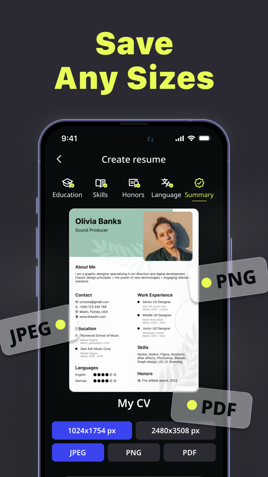 #4. Pro CV Builder • Resume Maker (iOS) 由: Nugzar Beridze