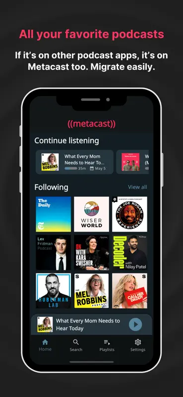 Metacast – podcast app screenshot 6 of 8