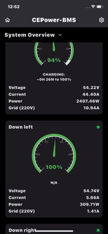 CEPower JK/JBD BMS Monitor screenshot
