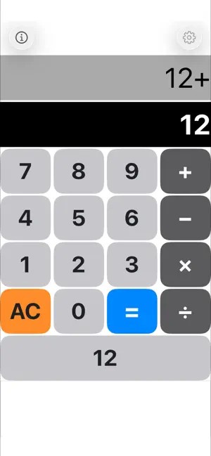 Calculator with 12 button screenshot 1