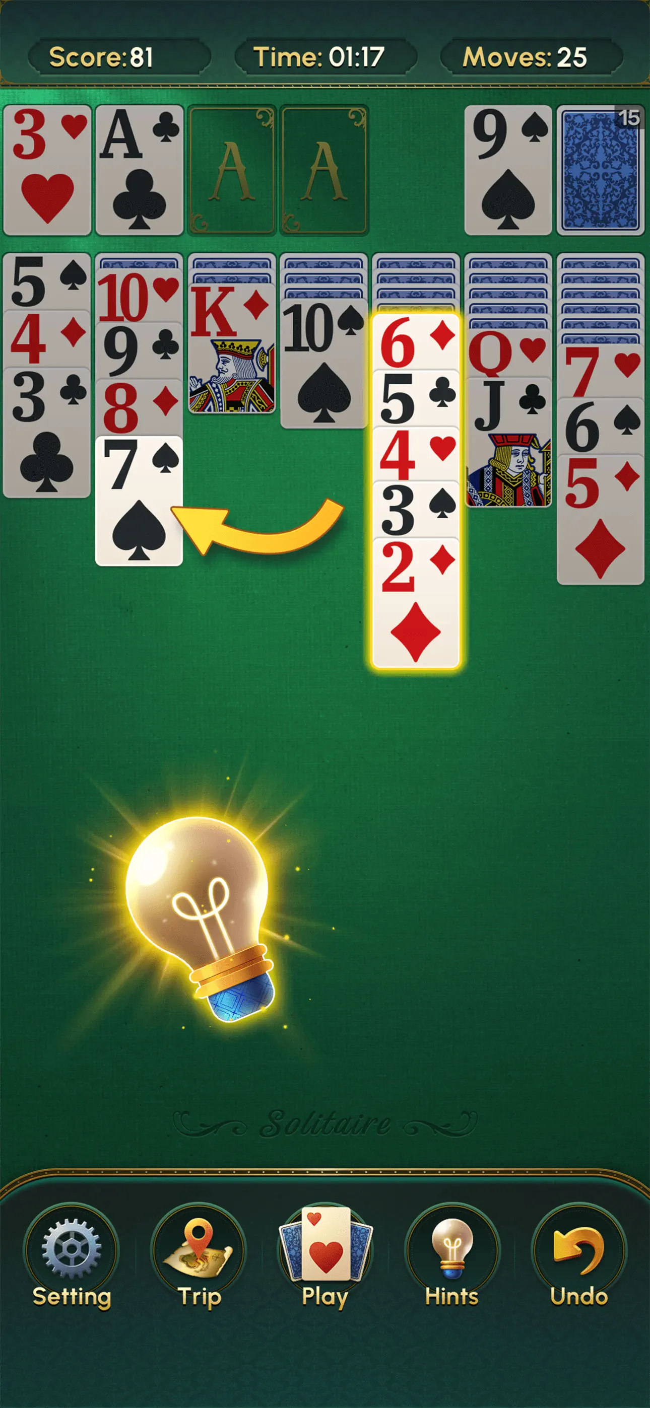 Solitaire-Classic Deluxe Cards screenshot 2