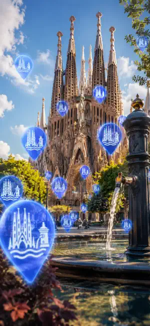 Barcelona Water Map - Fonts screenshot 2