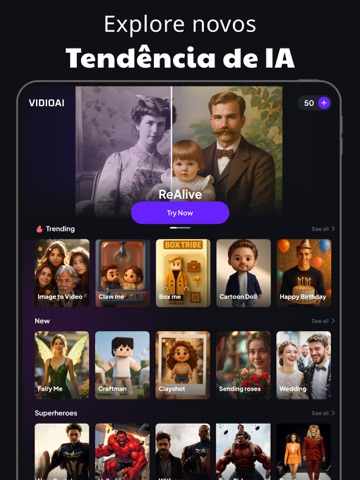 IA Videos: AI Video Generator iPad screenshot 1