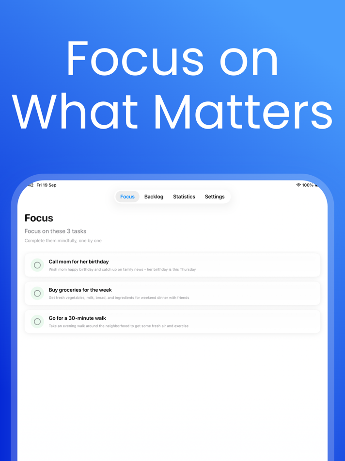 #1. TODO 3: Focus on 3 Tasks (iOS) 由: Hue Nguyen
