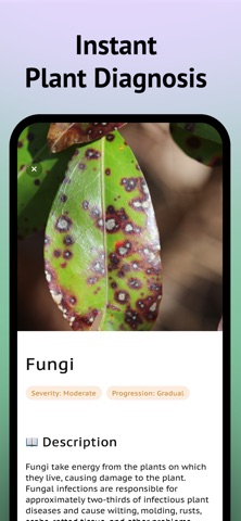 Diagnose Plant Problems App iPhone screenshot