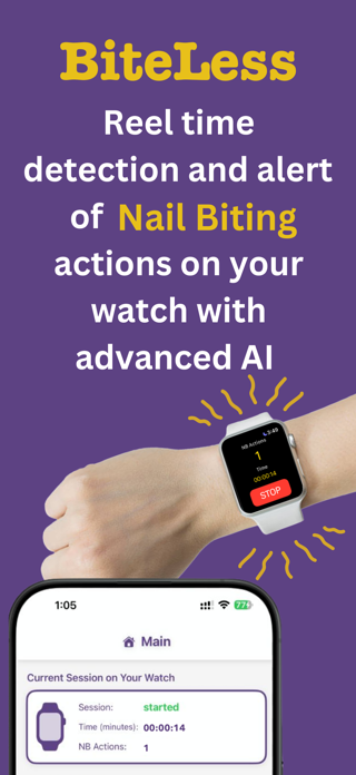 BiteLess -  Nail Biting Alert Screenshot 1 of 7