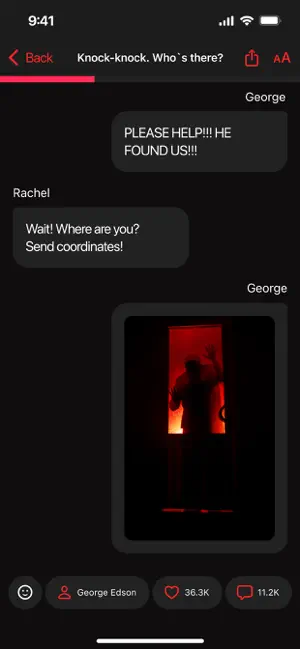 Чат Истории — Страшные Игры iPhone screenshot 5