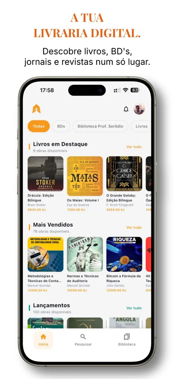 Screenshot #1 pour Kioxke - Livraria Digital
