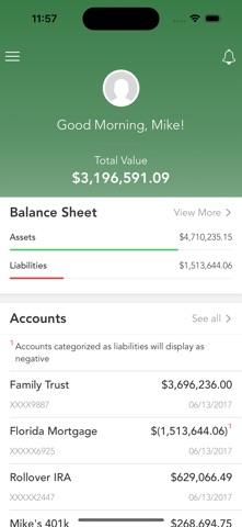 Bloom Advisors Client Portal Screenshot 2 of 3