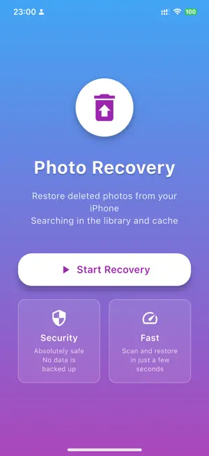 Photo Recovery - Restore screenshot 1