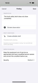 Safety Inspection: InspectCue screenshot