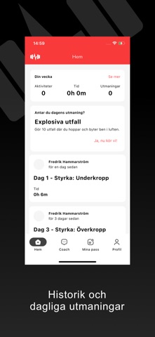 Träningscoachen screenshot