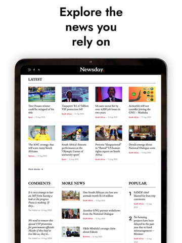 Newsday: SA Breaking News iPad screenshot 2