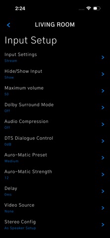 JBL Synthesis Control iPhone screenshot