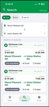 Transit Scanner screenshot 1
