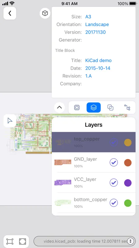 KiCAD PCB Viewer screenshot 5 of 8