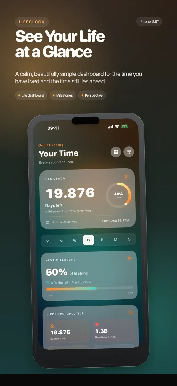 Screenshot #1 pour Death Clock: LifeChron
