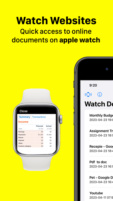 Watch browser . iPhone screenshot 4 - Productivity app