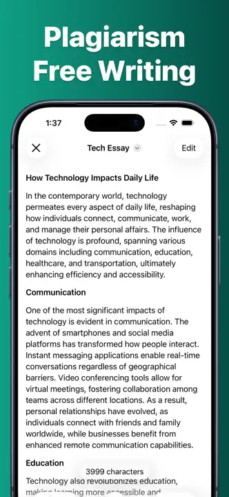AI Essay Writer - PaperMateのスクリーンショット（5/7）