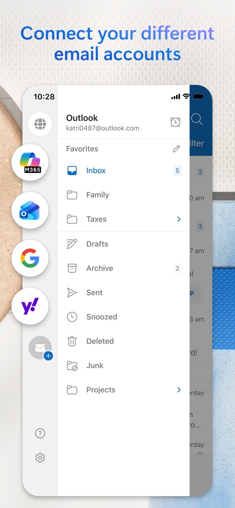 Microsoft Outlook - アカウント一元管理