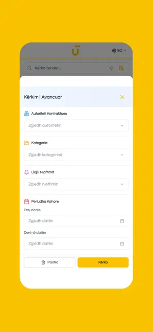 uTender.eu screenshot 2